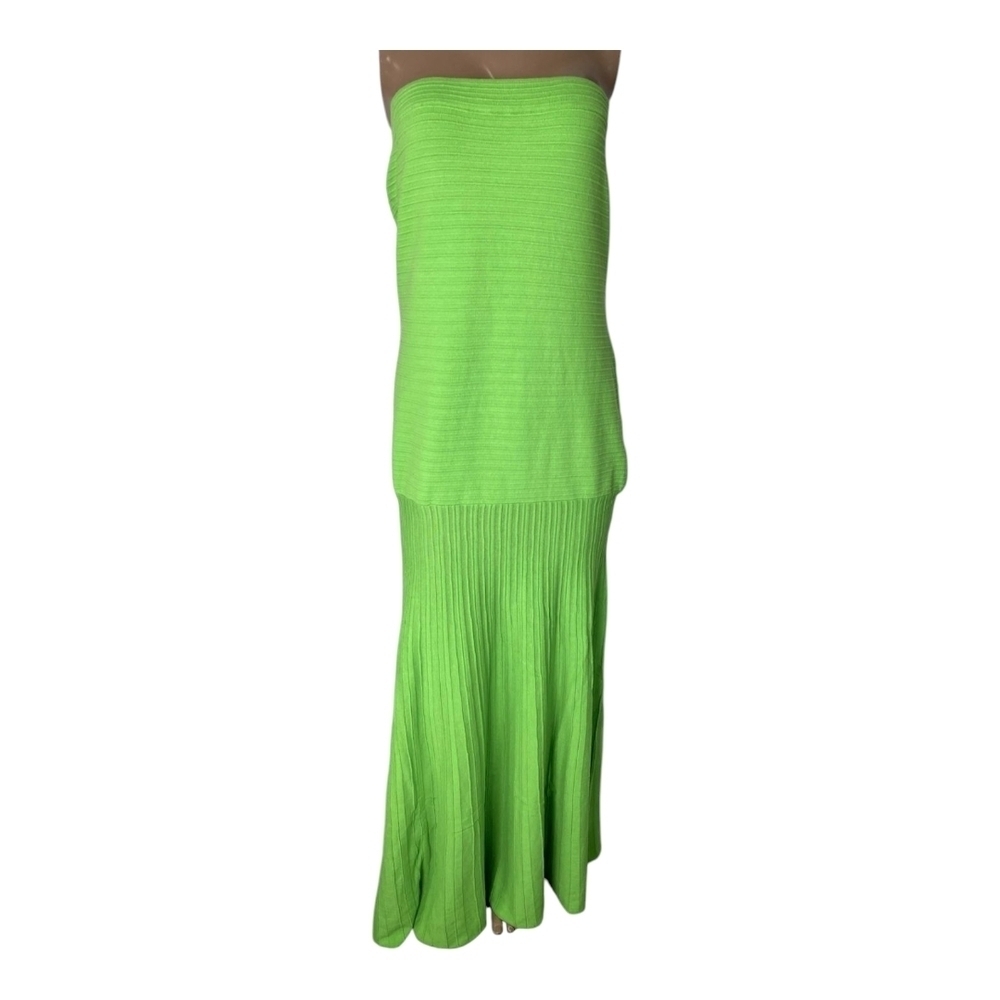 Line & Dot Arlo Tube Dress in Electric Green  New With Tags Sz Large - Picture 5 of 11